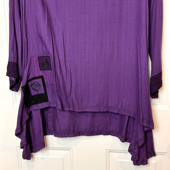 Two Pc. Iguana & A La Mode Tunics/Dresses Purple Size Medium - Picture 5 of 16